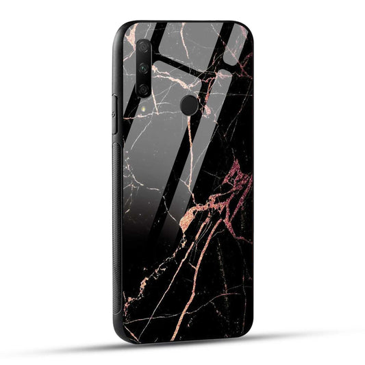 HONOR 9X Back Cover Dark Marble Printed Glass Case