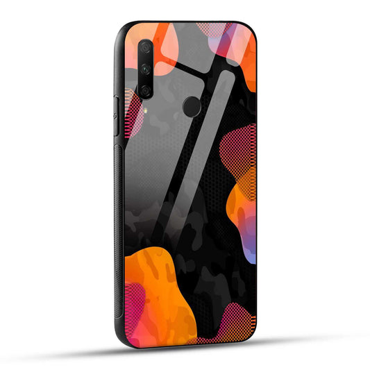 HONOR 9X Back Cover Abstract Color Design Printed Glass Case