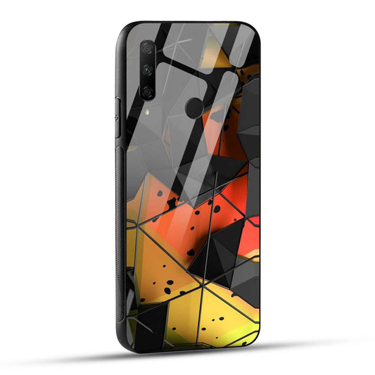 HONOR 9X Back Cover Abstract Slim Fit Printed Glass Case