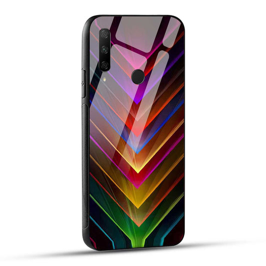 HONOR 9X Back Cover Colorful Flare Printed Glass Case