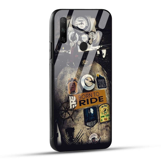 HONOR 9X Back Cover Born To Ride Printed Glass Case