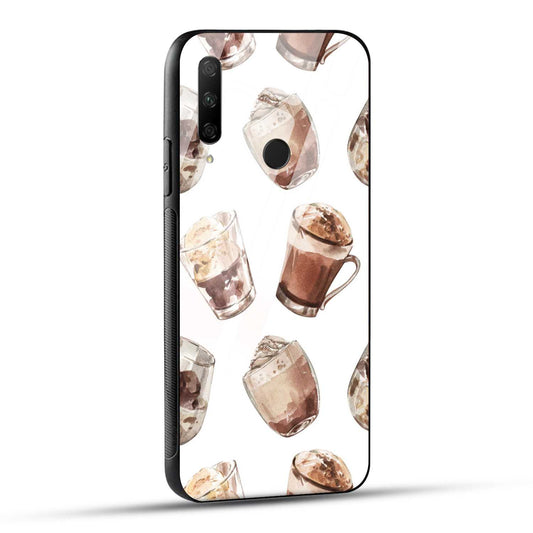 HONOR 9X Back Cover A Cup of Imagination Coffee Art Printed Glass Case