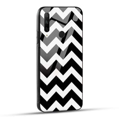 HONOR 9X Back Cover Black & White Geometric Patterns Printed Glass Case