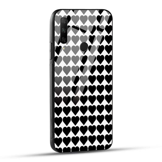 HONOR 9X Back Cover Contemporary Lines B&W Geometric Abstract Printed Glass Case