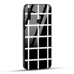 HONOR 9X Back Cover Architectural Black & White Geometric Printed Glass Case