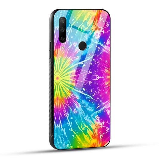 HONOR 9X Back Cover Artistic Freeform Tie-Dye Printed Glass Case