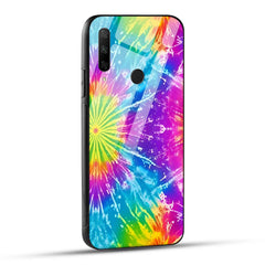 HONOR 9X Back Cover Artistic Freeform Tie-Dye Printed Glass Case