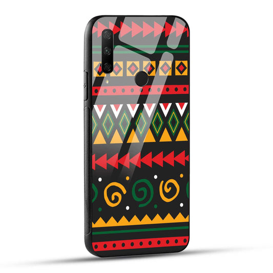 HONOR 9X Back Cover Cultural Tribal Patterns Printed Glass Case