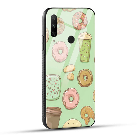 HONOR 9X Back Cover Brewer's Canvas Coffee with Circular Artistry Printed Glass Case