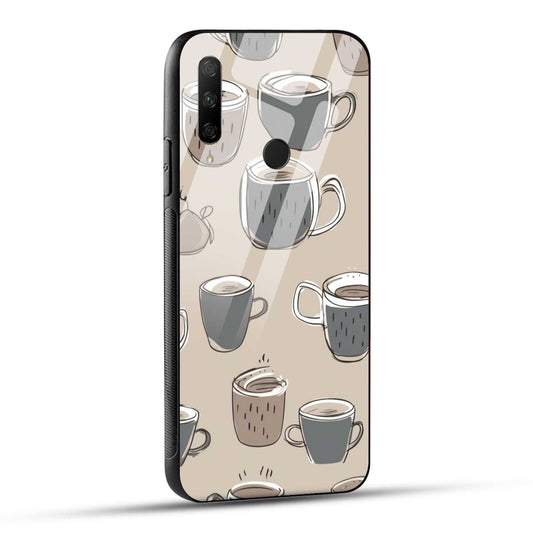 HONOR 9X Back Cover Coffee A Circular Morning Pair Printed Glass Case