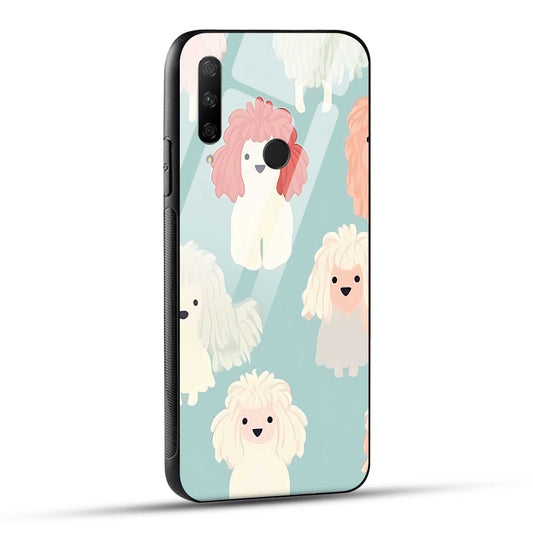 HONOR 9X Back Cover Cuteness Sweet Dog Portraits Printed Glass Case