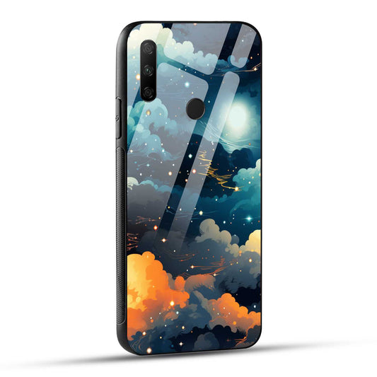 HONOR 9X Back Cover Canvas Space Artistry Printed Glass Case