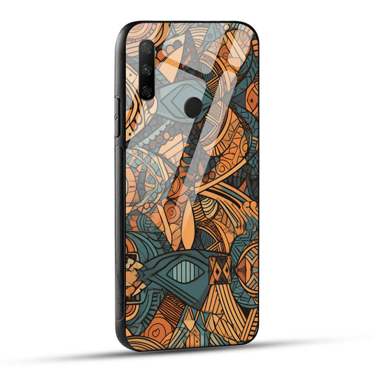 HONOR 9X Back Cover African Tribal Art Printed Glass Case