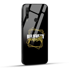 HONOR 9X Back Cover Belive In Yourself Success Quote Printed Glass Case