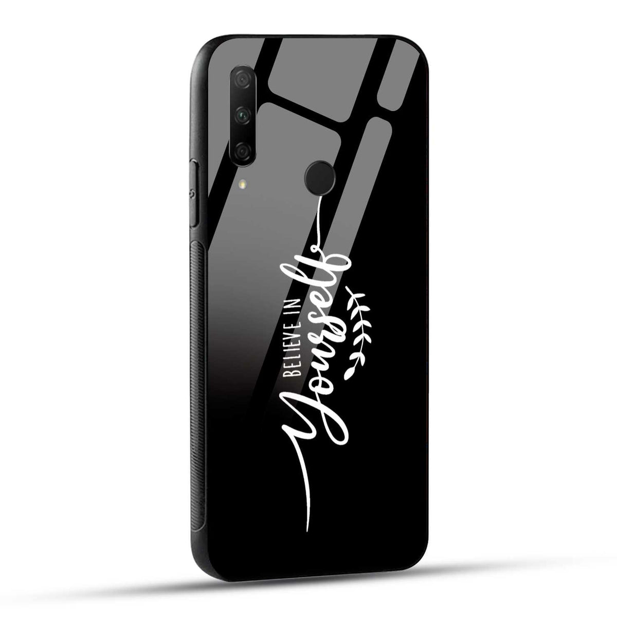 HONOR 9X Back Cover Belive In Yourself Empowerment Quote Printed Glass Case