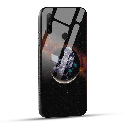 HONOR 9X Back Cover Astronaut Working In Space Printed Glass Case