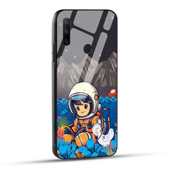 HONOR 9X Back Cover Cute Astronaut Printed Glass Case