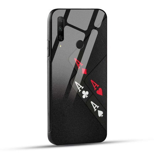 HONOR 9X Back Cover Aces Printed Glass Case