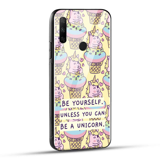 HONOR 9X Back Cover Colorful Unicorn Printed Glass Case