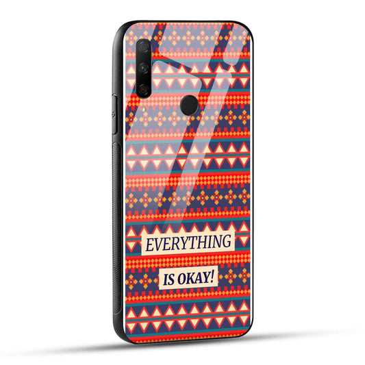 HONOR 9X Back Cover Colorful Cute Patterns And A Positivity Quote Printed Glass Case