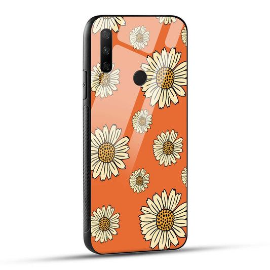 HONOR 9X Back Cover Beautiful Sunflower Printed Glass Case