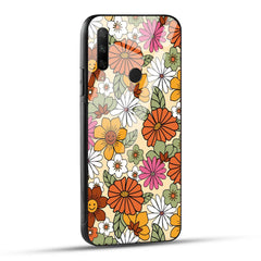 HONOR 9X Back Cover Beautiful Floral Background Printed Glass Case
