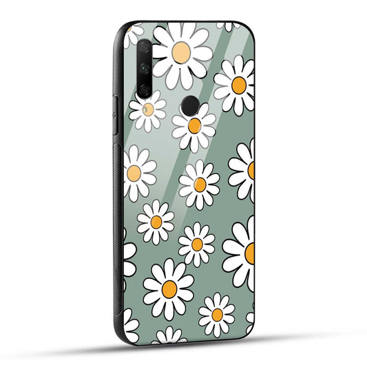 HONOR 9X Back Cover Colorful Doodle Of Floral Printed Glass Case