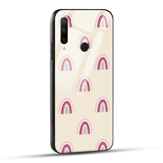 HONOR 9X Back Cover Abstract Pastel Art Printed Glass Case