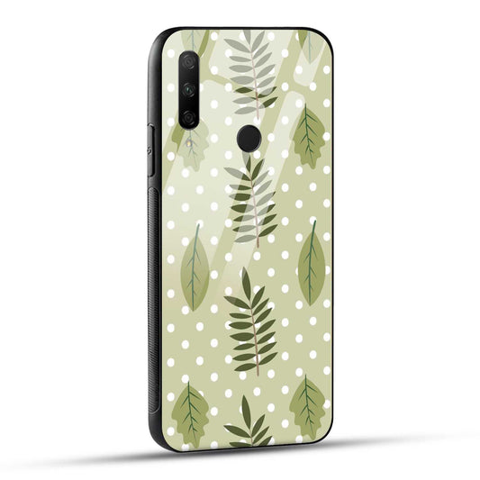 HONOR 9X Back Cover Beautiful Leaf Art Printed Glass Case