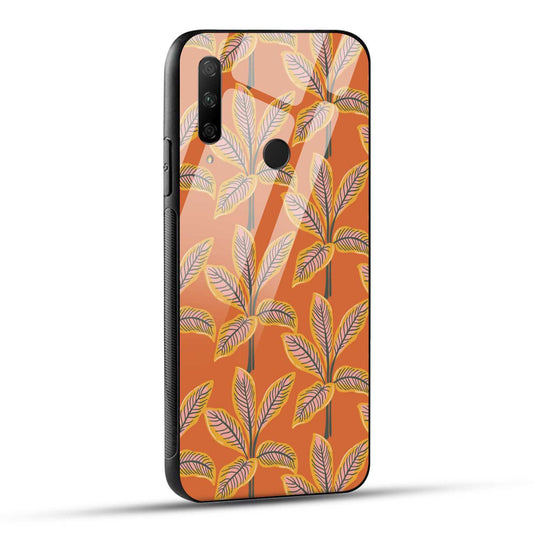HONOR 9X Back Cover Aesthetic Floral Printed Glass Case