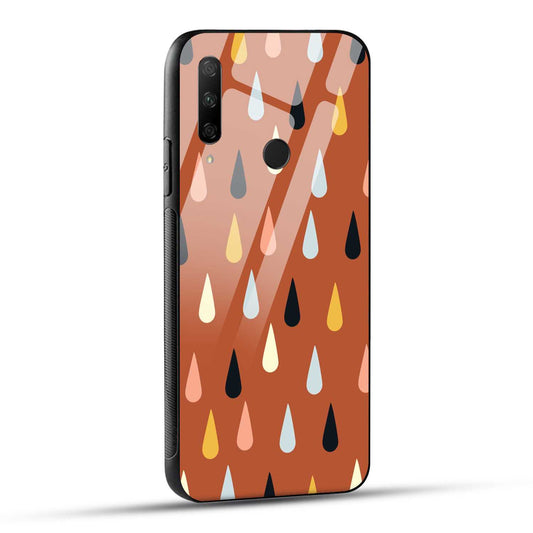 HONOR 9X Back Cover Colorful Drops Printed Glass Case
