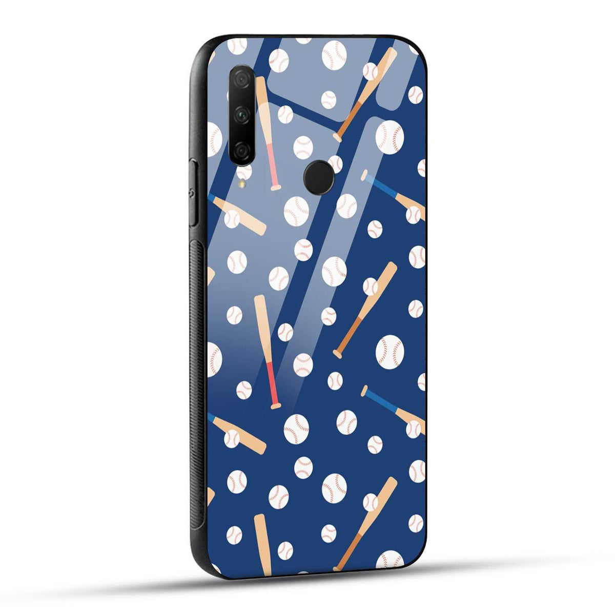 HONOR 9X Back Cover Baseball Art Printed Glass Case