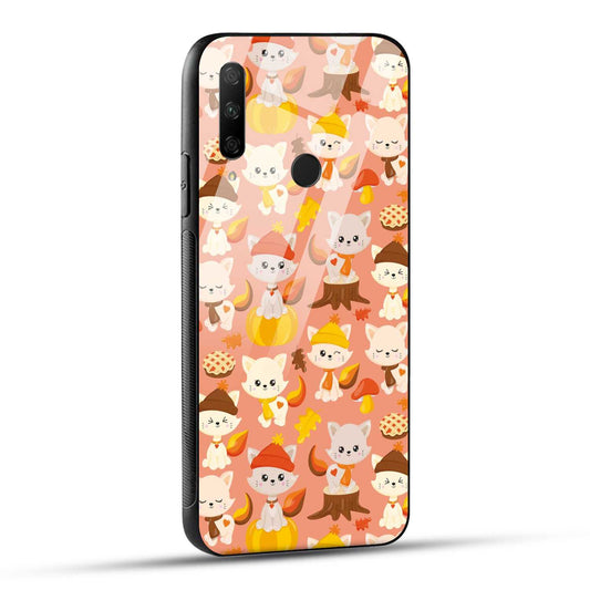 HONOR 9X Back Cover Cute Kittys Printed Glass Case