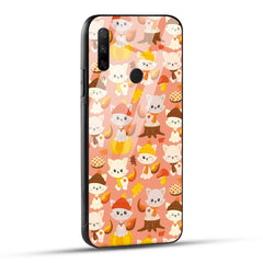 HONOR 9X Back Cover Cute Kittys Printed Glass Case