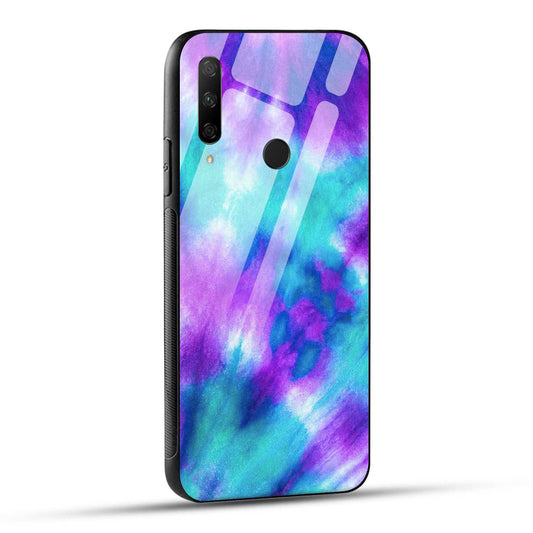 HONOR 9X Back Cover Dark Blue Texture Printed Glass Case