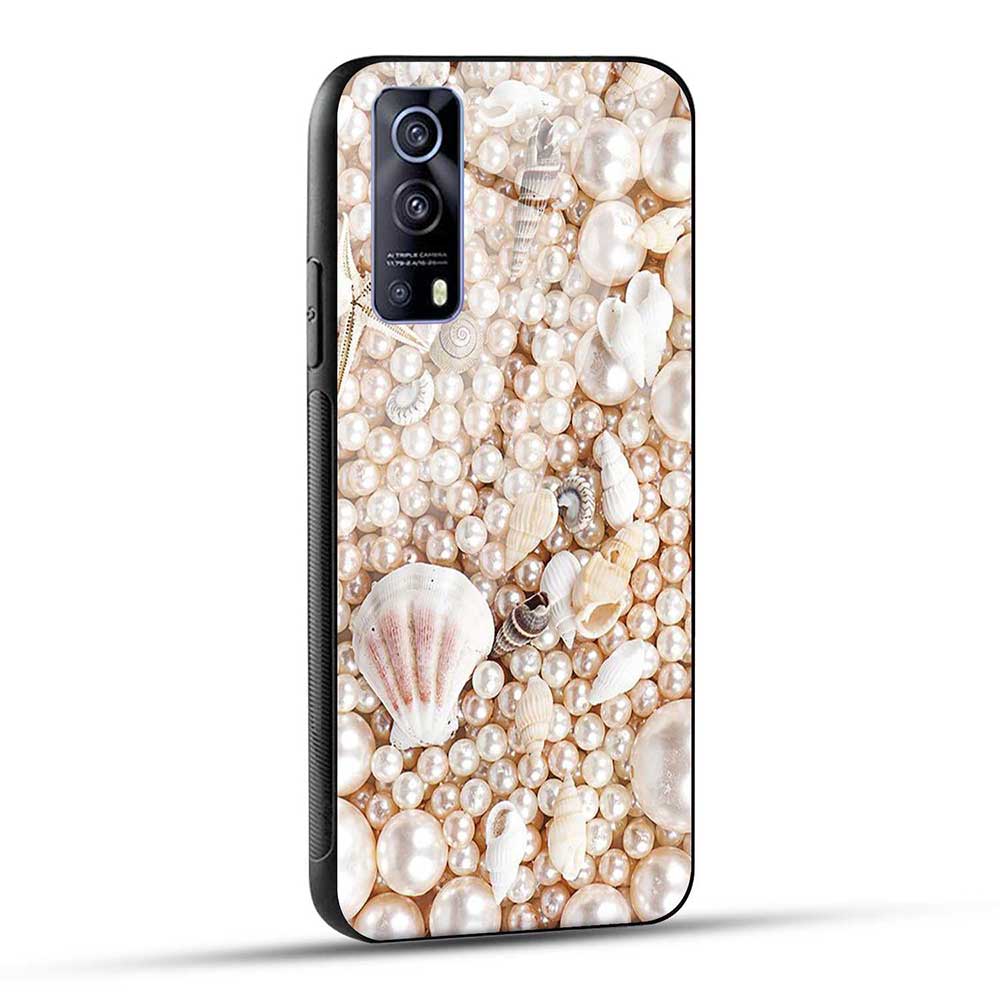 iQOO Z3 5G Back Cover Perlas Aesthetic Glass Case