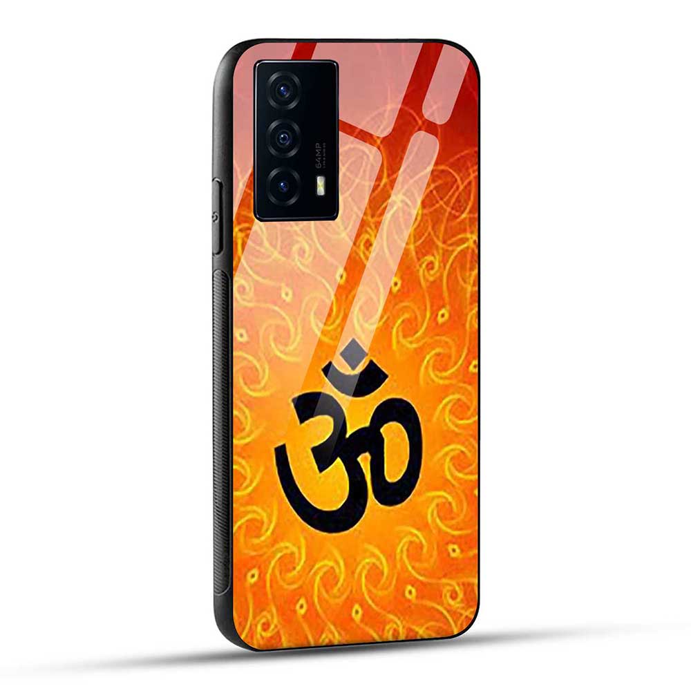 iQOO Z5 5G Back Cover Om Mantra Chanting Spiritual Glass Case