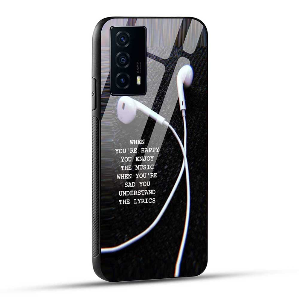 iQOO Z5 5G Back Cover Enjoy The Music Glass Case