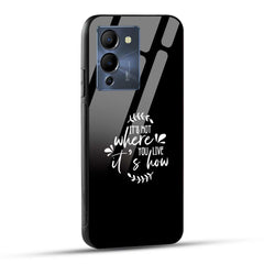 INFINIX NOTE 12 TURBO 5G / G96 Back Cover Its Not Where You Live Its How Belief Quote Printed Glass Case