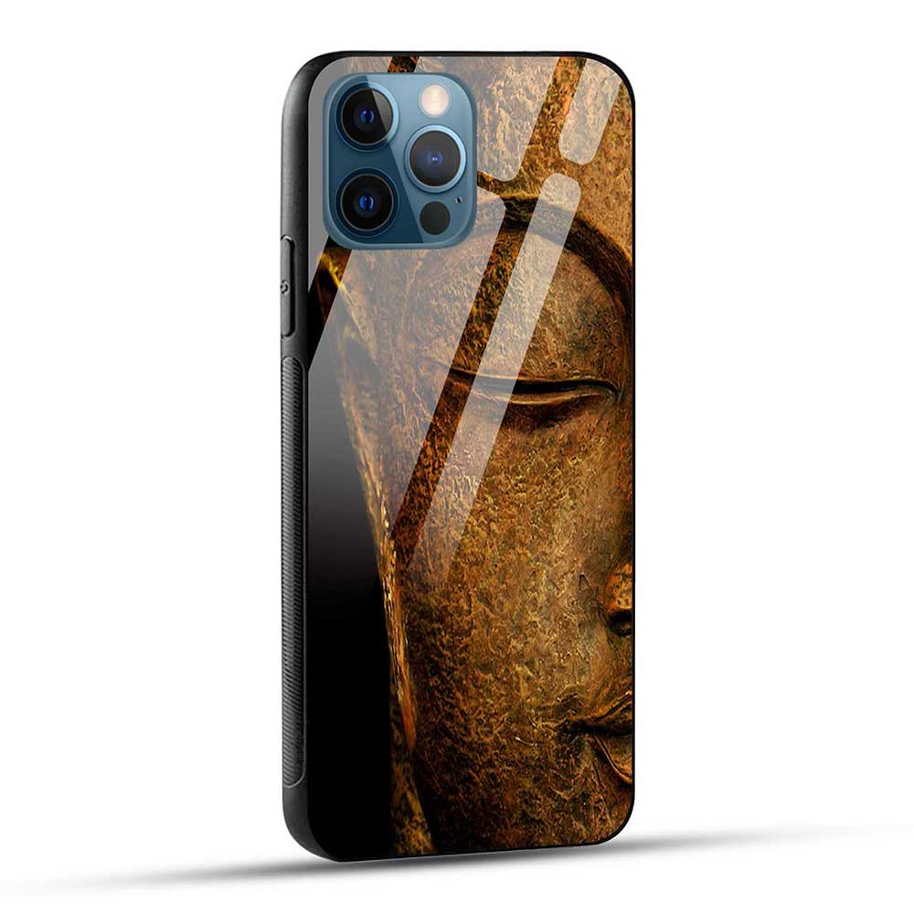 iPhone 12 Pro Max Back Cover Bhagwan Buddha Glass Case