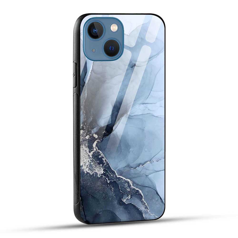 iPhone 13 Back Cover Marble Glass Case