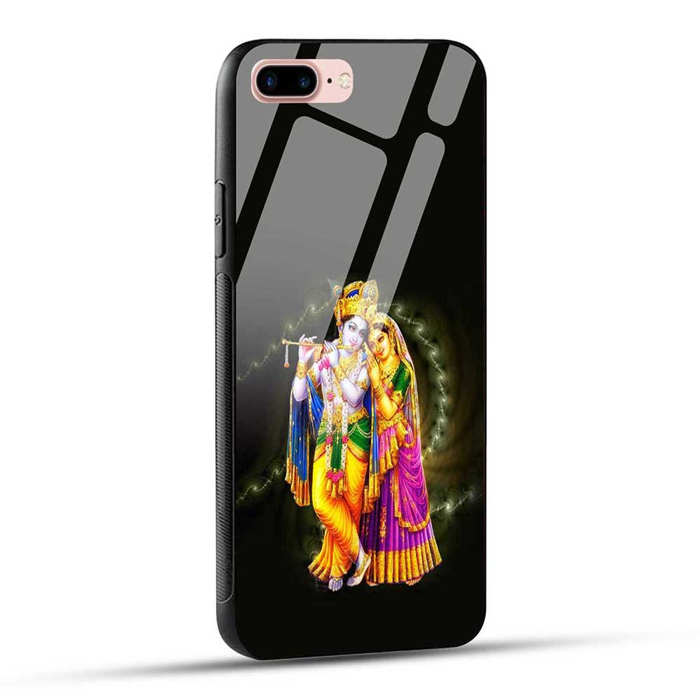 iPhone 7 Plus / iPhone 8 Plus Back Cover Radha Krishna Glass Case