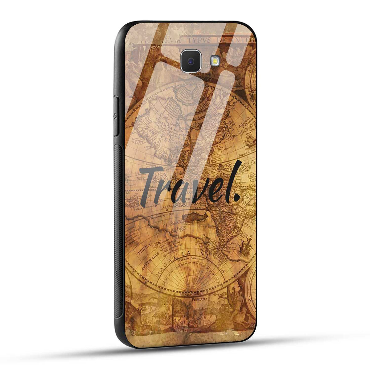 Samsung Galaxy J5 Prime Back Cover Travel Printed Glass Case