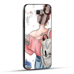 Samsung Galaxy J5 Prime Back Cover Padhaku Girl Printed Glass Case