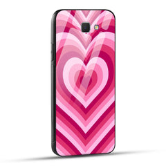 Samsung Galaxy J5 Prime Back Cover Love Hearts Printed Glass Case