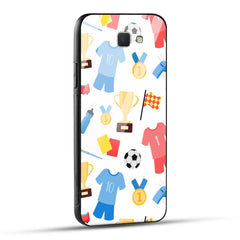 Samsung Galaxy J5 Prime Back Cover Love For Football Printed Glass Case