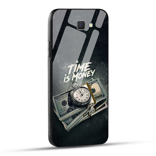 Samsung Galaxy J7 Prime / On Nxt Back Cover Time is Money Glass Case