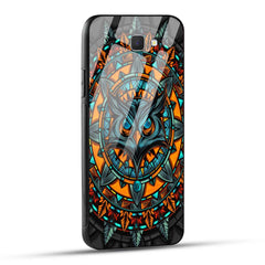 Samsung Galaxy J7 Prime / Samsung Galaxy On Nxt Back Cover Attractive Owl Printed Glass Case