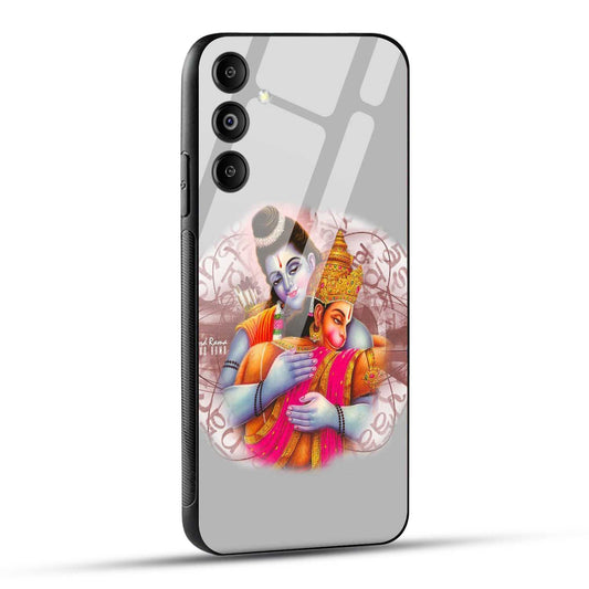 Samsung Galaxy M14 5G Back Cover Hanuman and Ram Printed Glass Case
