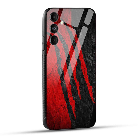 Samsung Galaxy M14 5G Back Cover Red Printed Glass Case